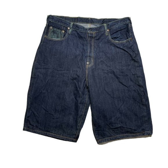 red monkey company jean denim shorts 42 embroidered designer mens - Picture 2 of 6